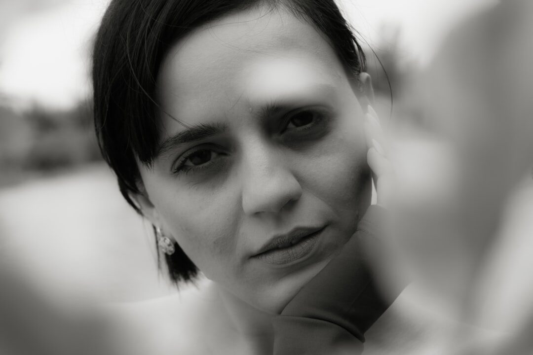 Studio portrait of a swiss woman investigative reporter in her late twenties